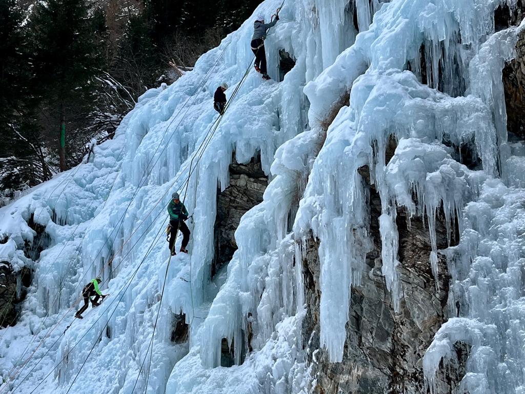 Eisklettern im Eispark Osttirol, Foto: Brugger