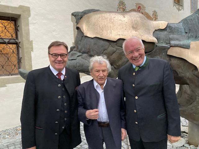 LH G&uuml;nther Platter, K&uuml;nstler Jos Pirkner, Herwig von Staa