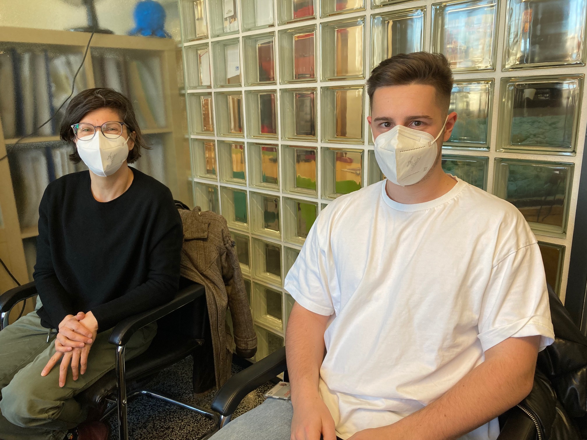 Marlies Presser (Arbeit M&uuml;hltor/LH Osttirol) und Zivildiener Jonas Klocker. Foto: Stangl