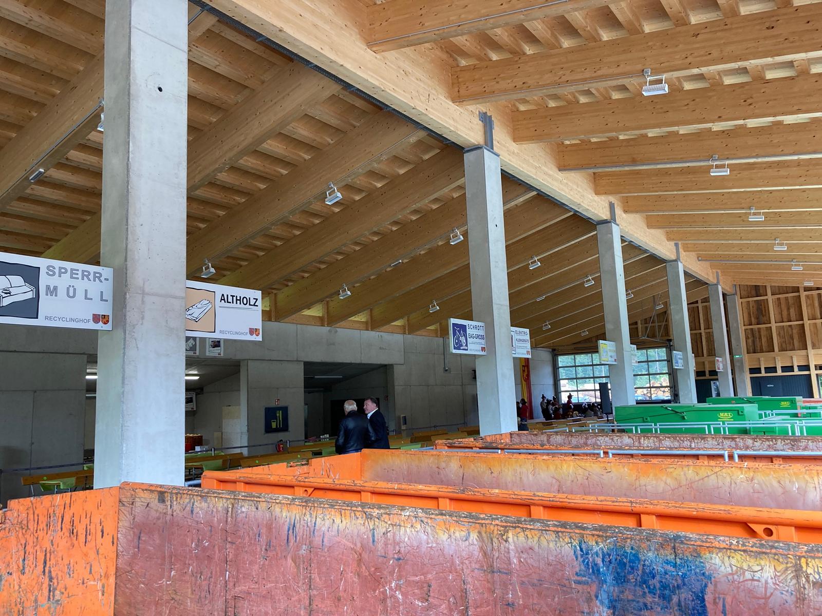 Moderne M&uuml;lltrennung auf 1000 Quadratmetern. Foto: Stangl