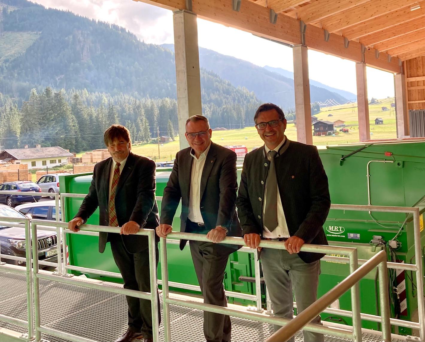 Bgm. Manfred Lanzinger, LR Johannes Tratter, Bgm. Matthias Scherer, Foto: Stangl