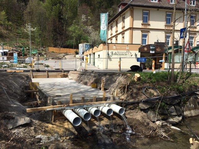 Baustelle Wasserableitung Brauerei, Foto: Stangl