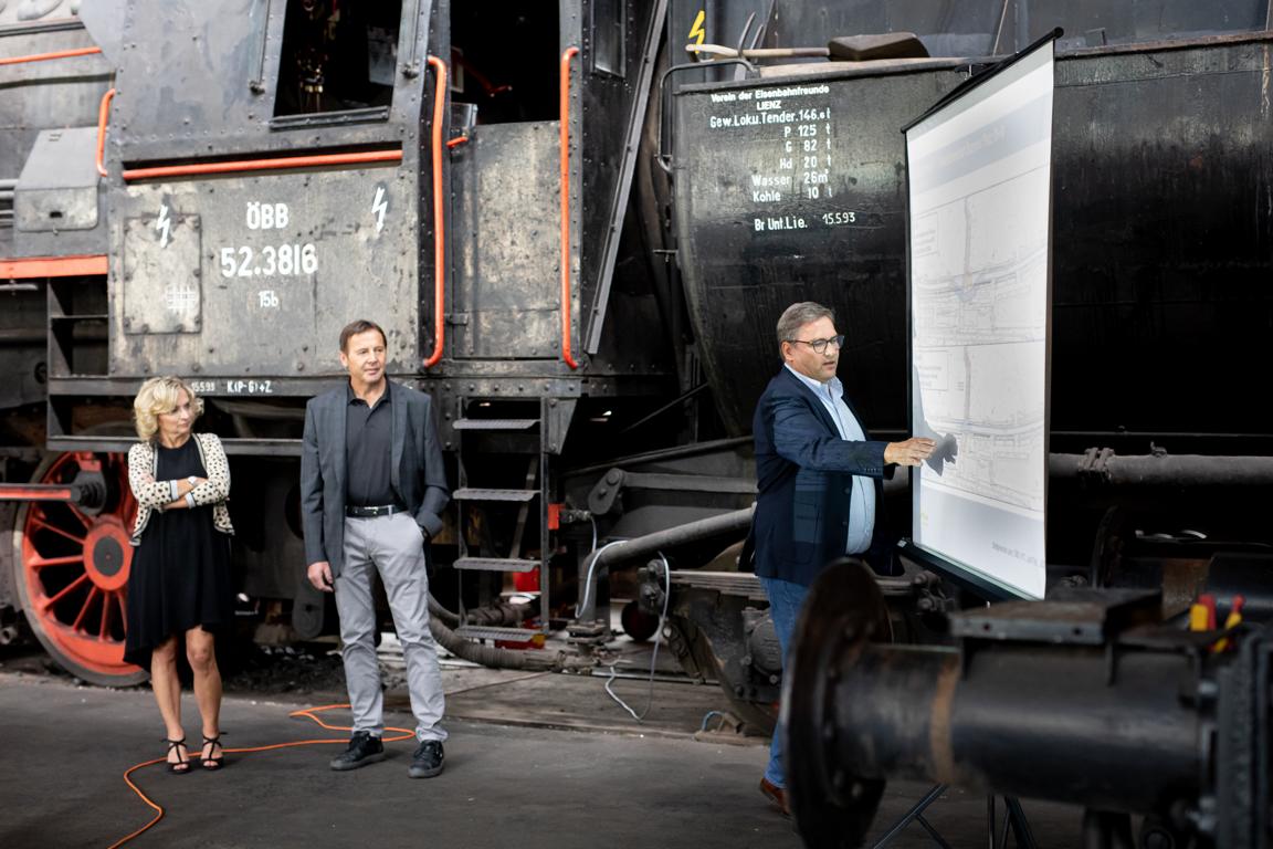 BGMin Elisabeth Blanik, Harald Haider (Baubezirksamt), Klaus Seirer (Stadtbaumeister), Foto: Brunner Images