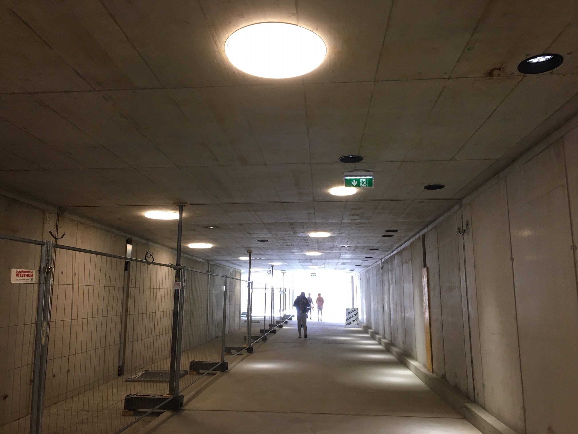 In der neuen Unterf&uuml;hrung