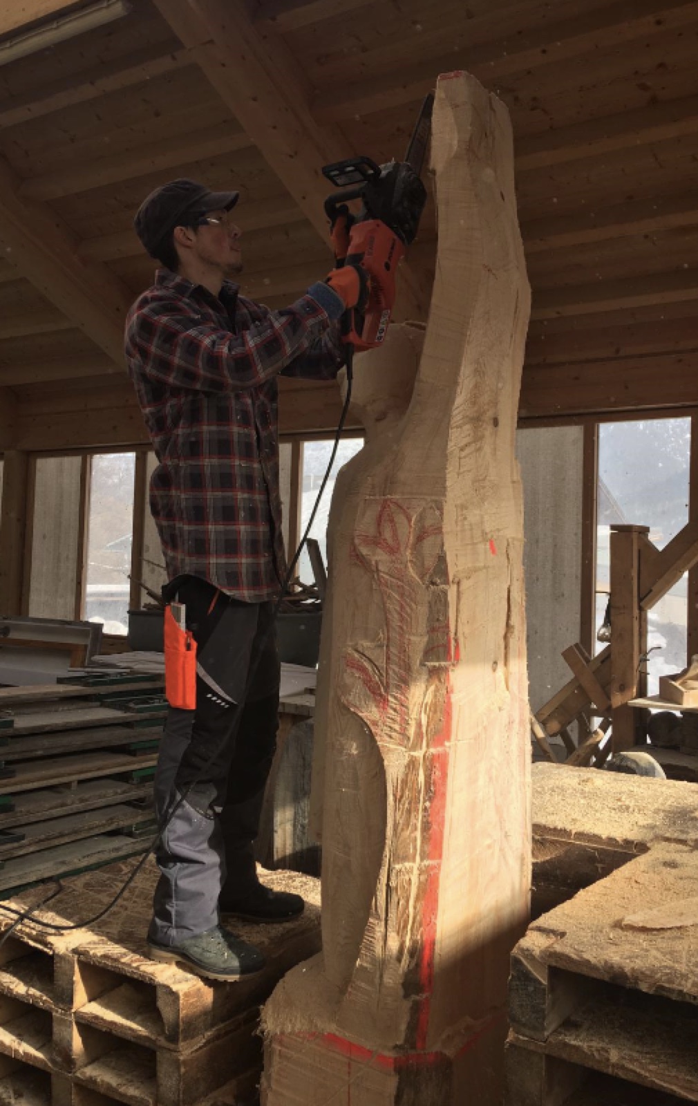 Matthias bei der Arbeit, Foto: SOS Kinderdorf