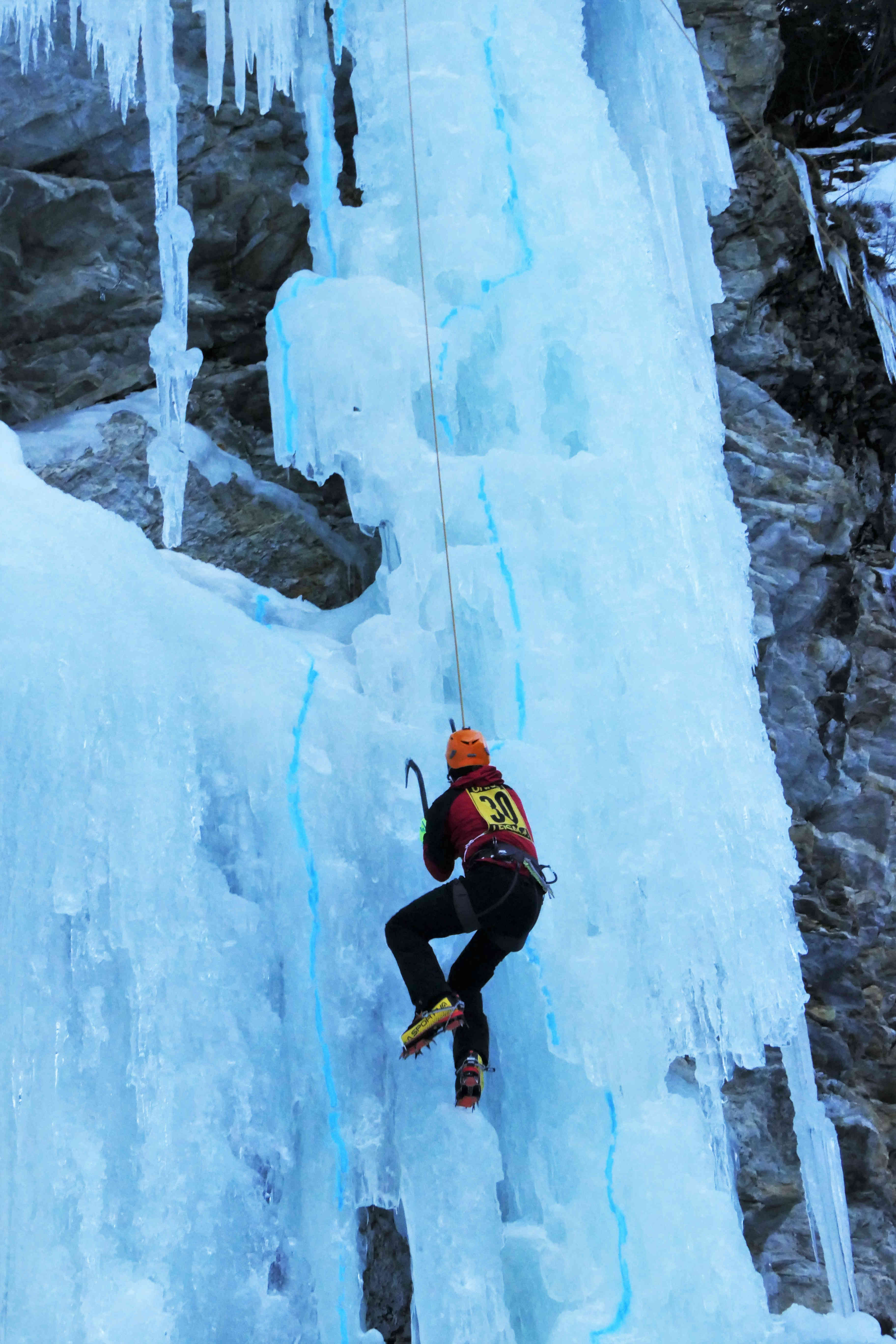 Jan.: Die besten Eiskletterer Osttirols waren beim Eismaster am Start. Foto: Martin Oberbichler