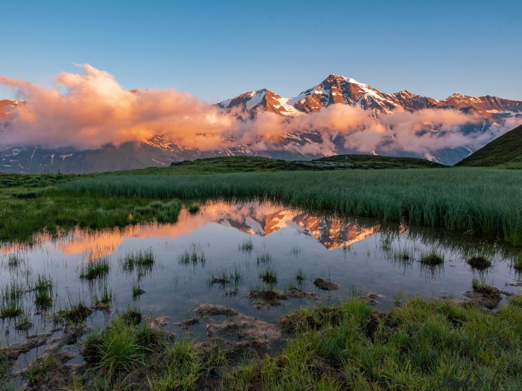 "Alpengl&uuml;hen in der Glocknergruppe" von Marlies Gliber