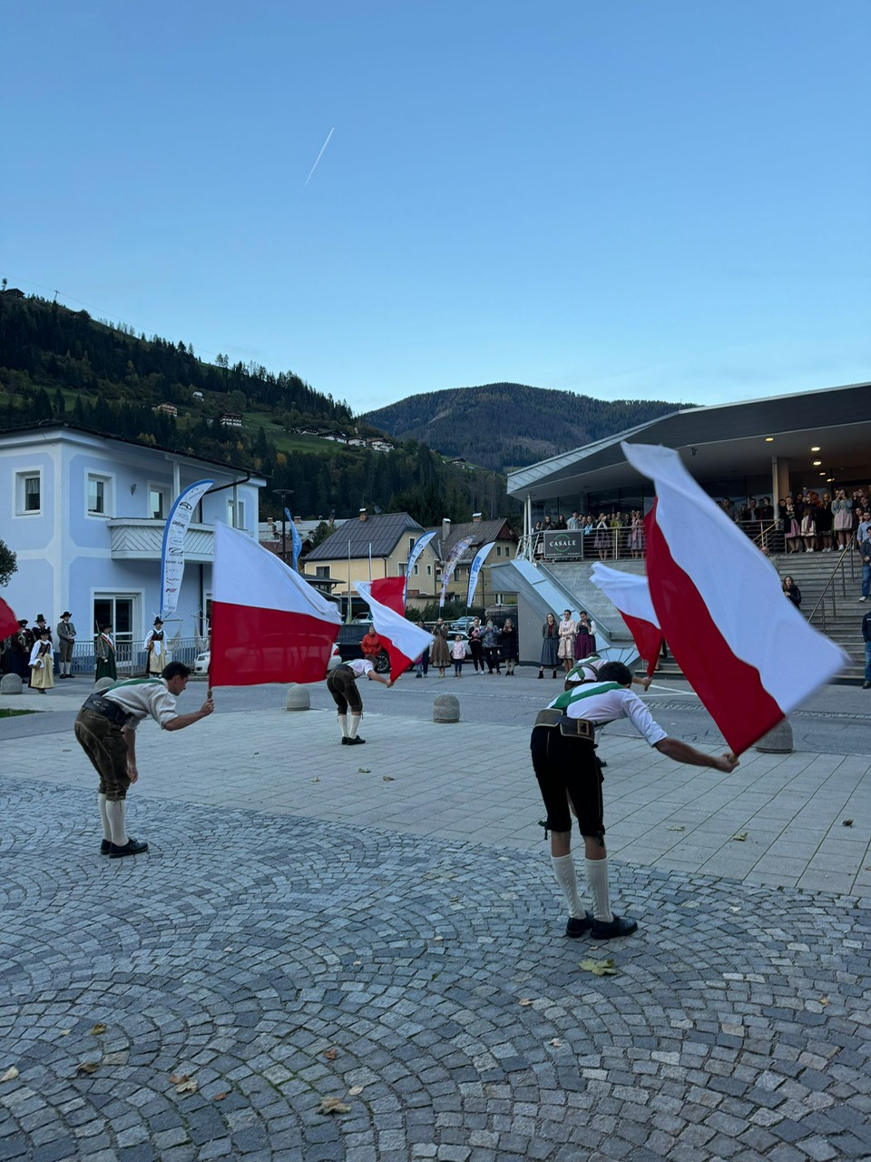 Das traditionelle Fahnenschwingen stand auch heuer wieder am Programm beim Bezirkslandjugendtag
