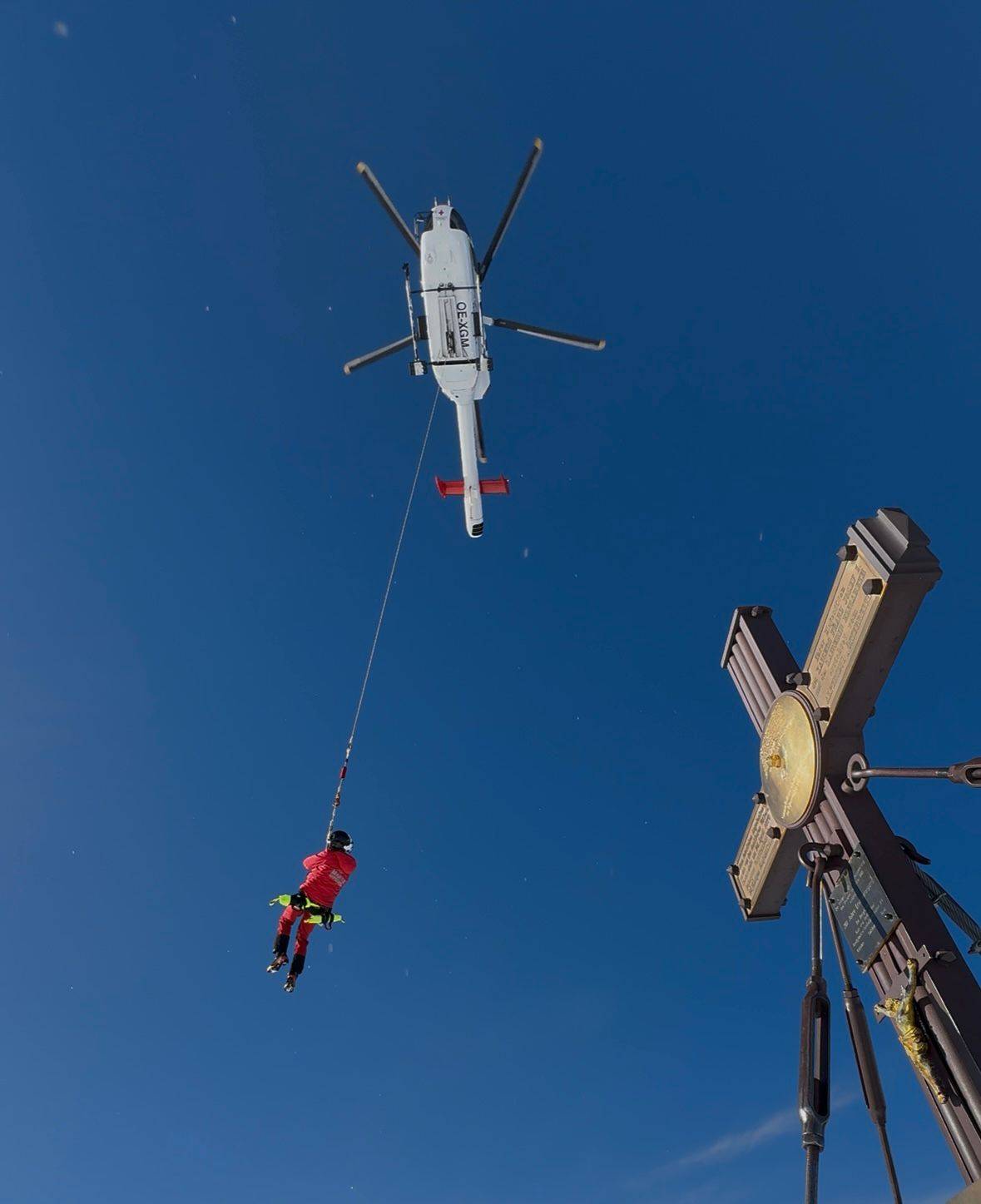 Seilbergung am Gro&szlig;glockner. Foto: Martin4