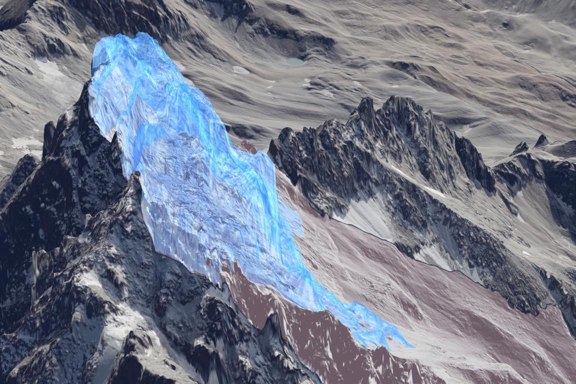 Laser-Scanning zeigt Bergsturz-Ausma&szlig; am Fluchthorn