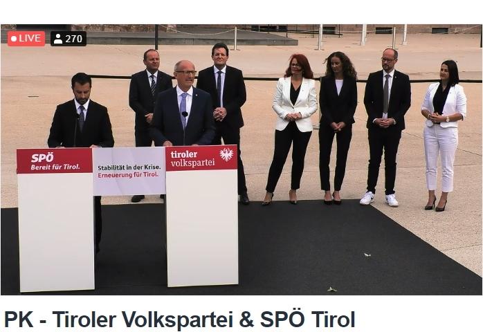 Neue Tiroler Landesregierung steht fest