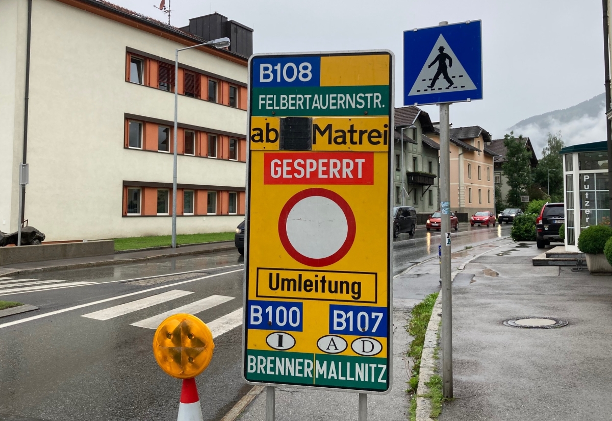 Sperre Felbertauernstra&szlig;e wird um 11.30 Uhr aufgehoben