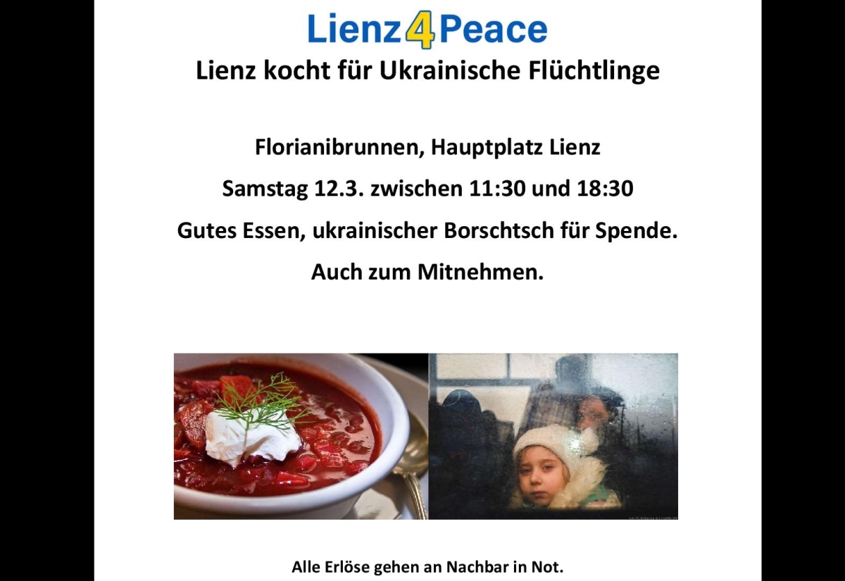 Lienz4Peace: Lienz kocht f&uuml;r die Ukraine