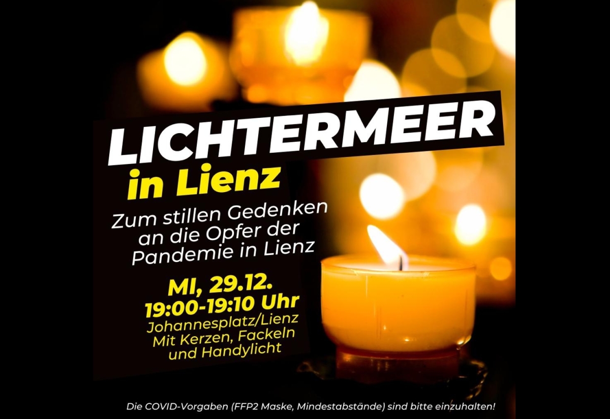 Stilles Lichtermeer am Mittwoch in Lienz geplant