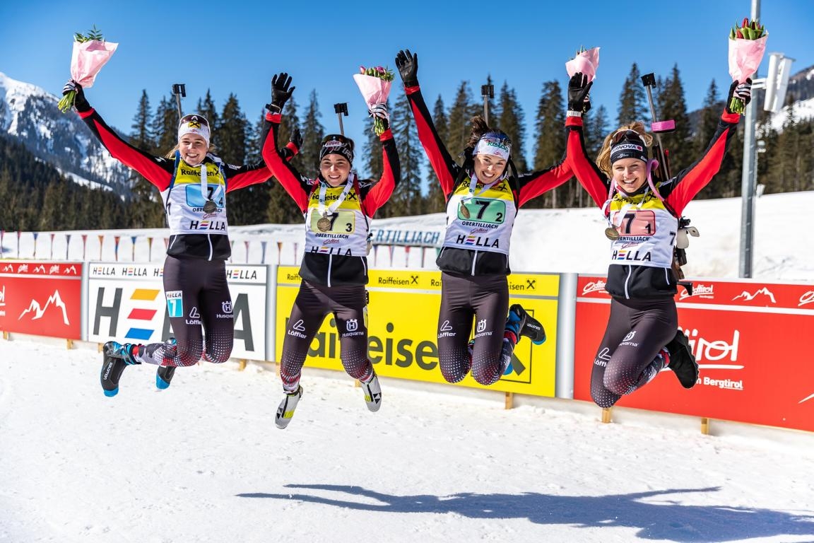 Bronze f&uuml;r &Ouml;SV-Staffel der Juniorinnen in Obertilliach