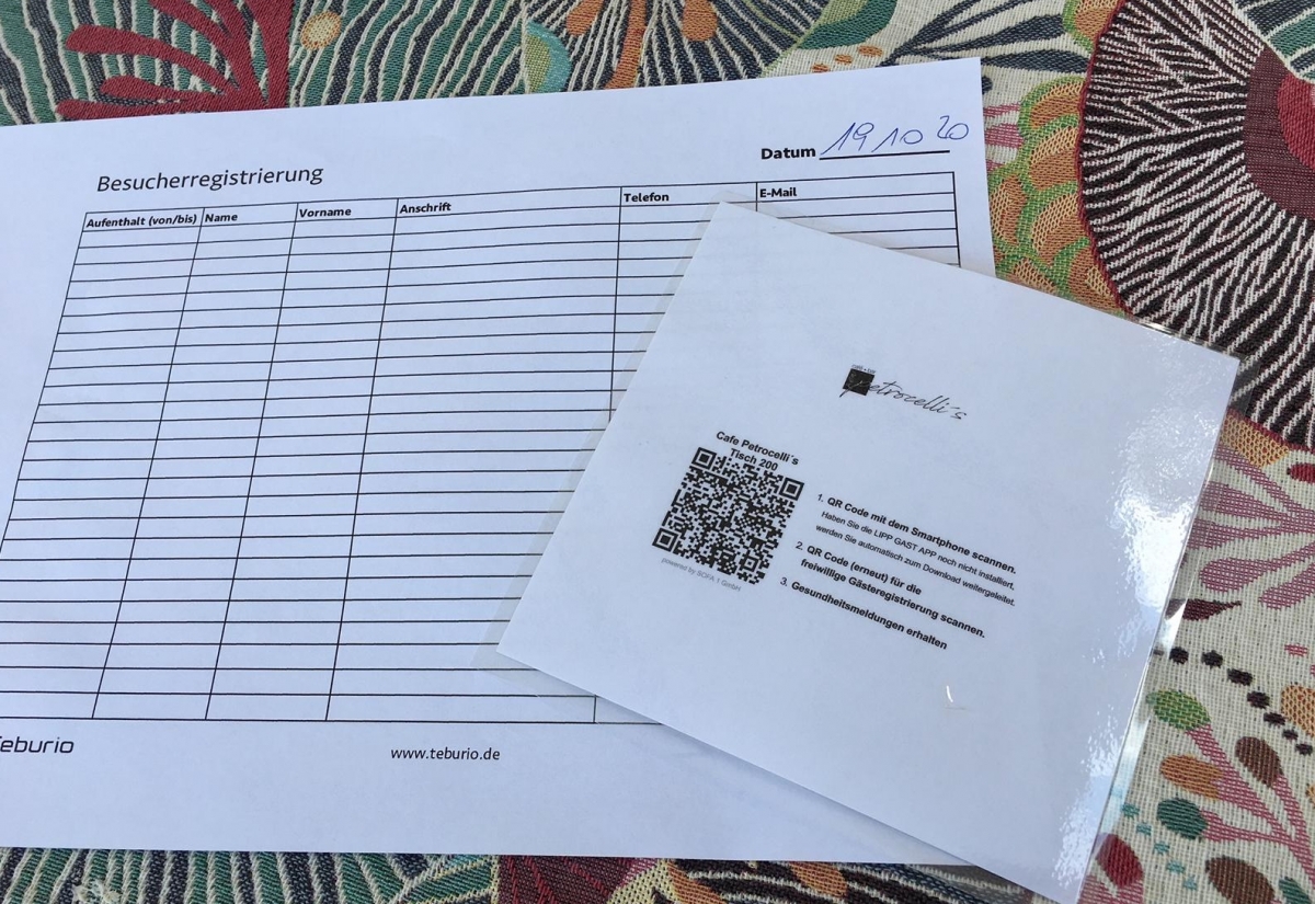 Registrierung in Gastronomie sorgt f&uuml;r gemischte Gef&uuml;hle