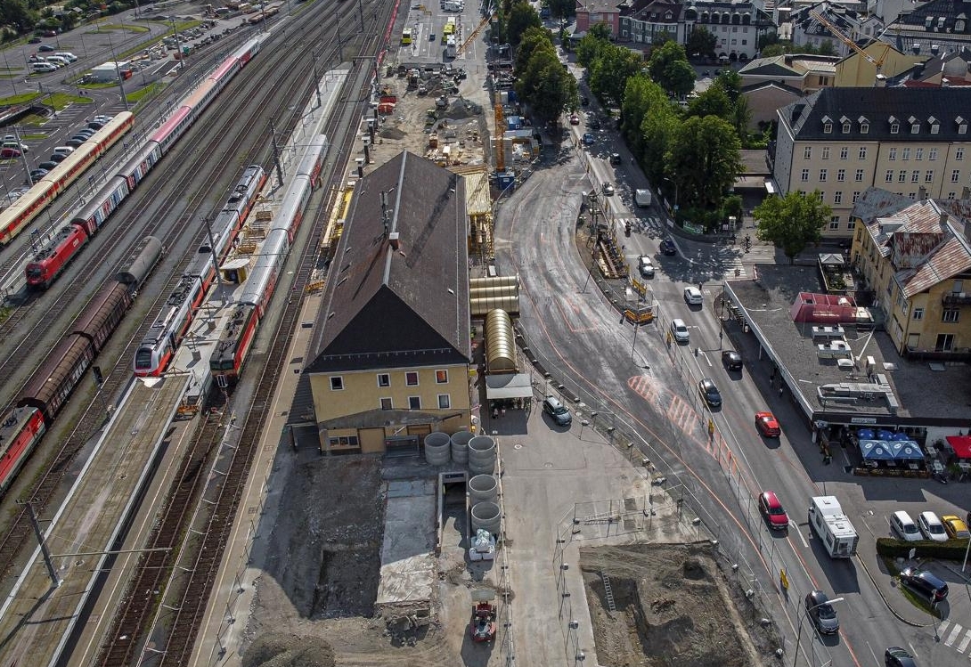 Neue Verkehrsf&uuml;hrung bei Bahnhof Lienz