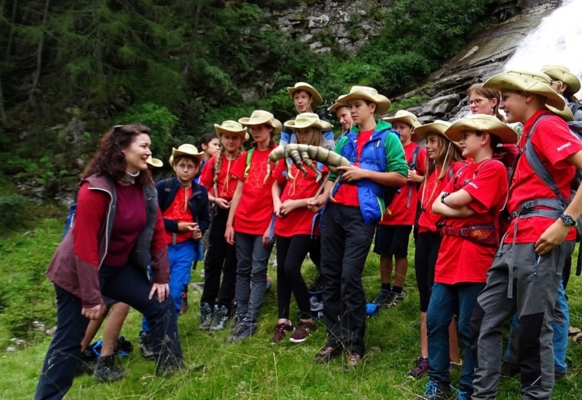 Die Juniorranger sind im Nationalpark unterwegs