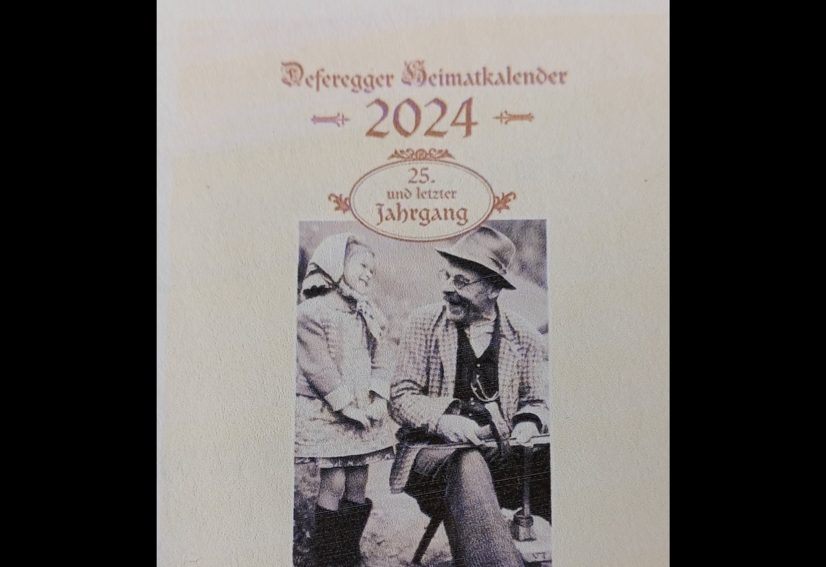 Deferegger Heimatkalender 2024 erh&auml;ltlich