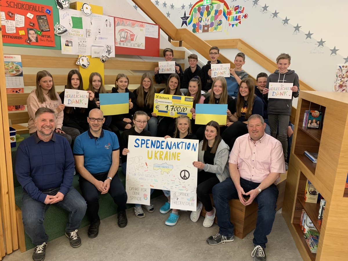 Deferegger Kinder sammelten Spenden f&uuml;r Ukraine-Fl&uuml;chtlinge