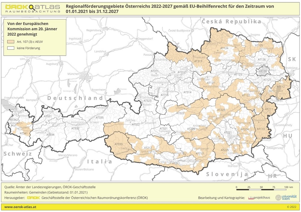 Osttirol bleibt nationales Regionalf&ouml;rdergebiet