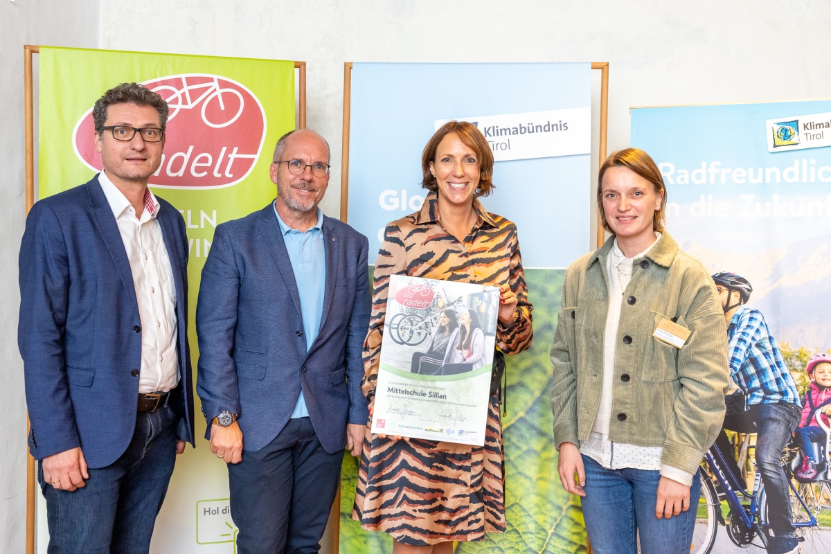 MS Sillian und Gemeinde St. Jakob radeln an die Spitze