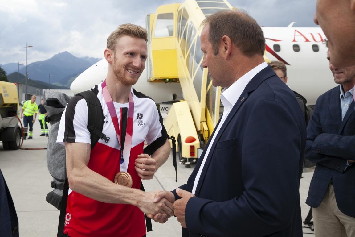 Empfang f&uuml;r Tiroler Olympia-Medaillengewinner 