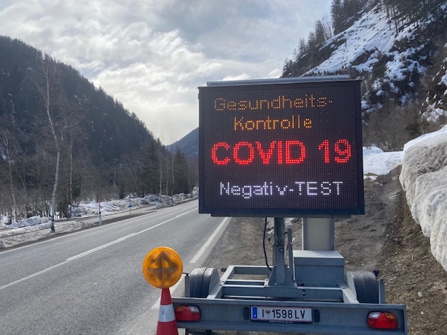 Ausreisetestpflicht f&uuml;r Tirol samt Osttirol bis 5. Mai verl&auml;ngert