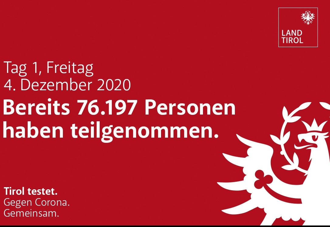 Massentests in Tirol: &Uuml;ber 4.740 lie&szlig;en sich in Osttirol testen
