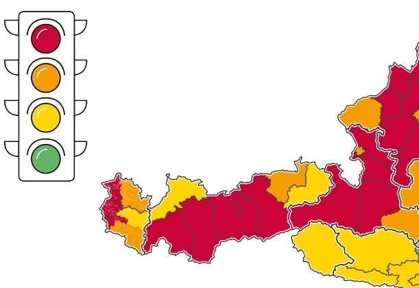 Gelbe Coronaampel: Infektionsrisiko in Osttirol nimmt zu