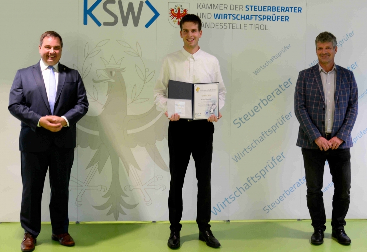 Markus Lusser aus Strassen erh&auml;lt Wissenschaftspreis