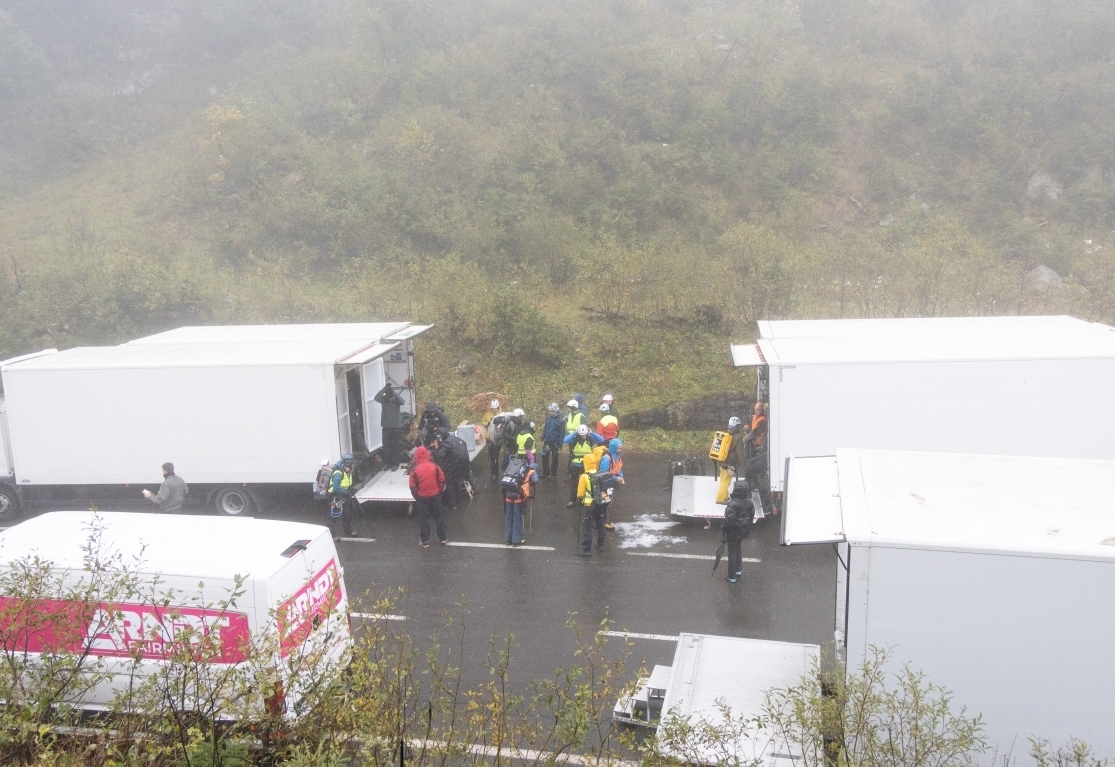 Exklusiv: Bilder vom Cliffhanger-Filmset am Pl&ouml;ckenpass