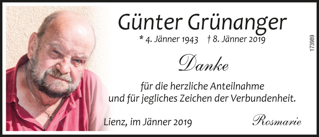 G&uuml;nter Gr&uuml;nanger