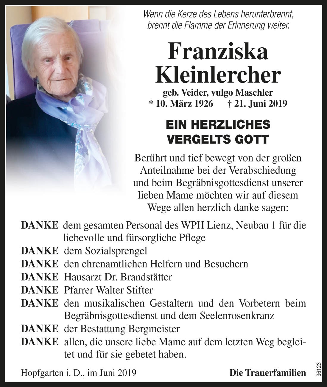 Franziska Kleinlercher