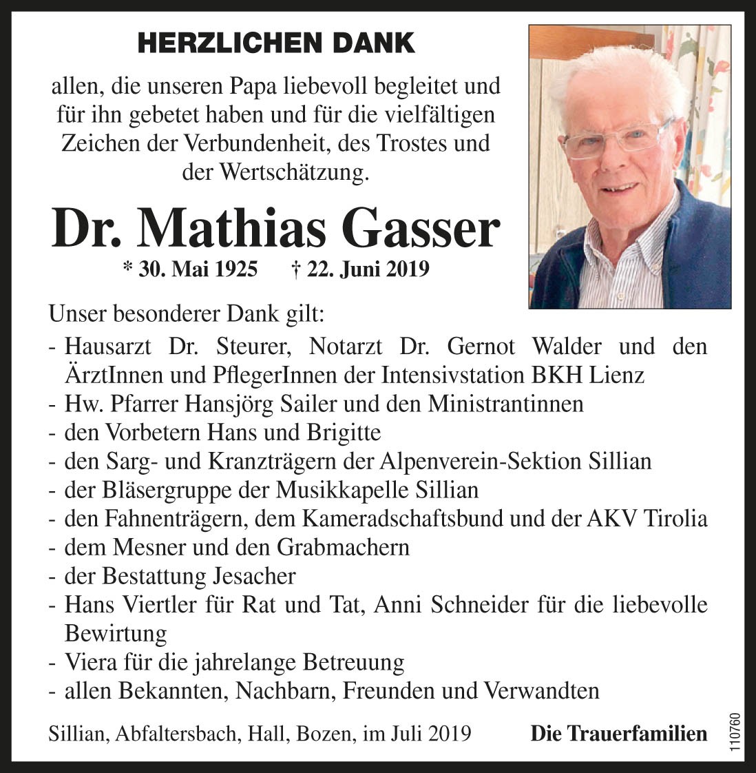 Dr. Mathias Gasser