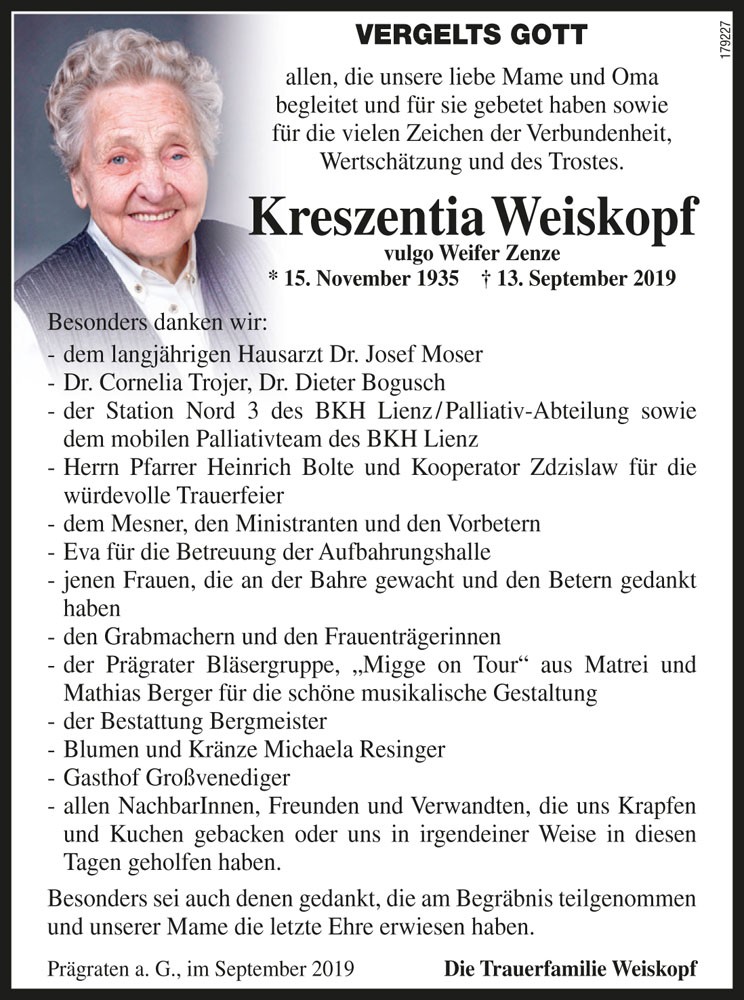 Kreszentia Weiskopf