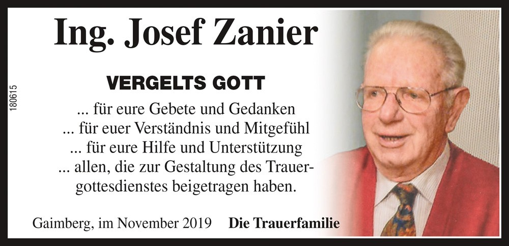 Ing. Josef Zanier