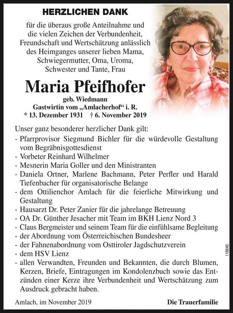 Maria Pfeifhofer