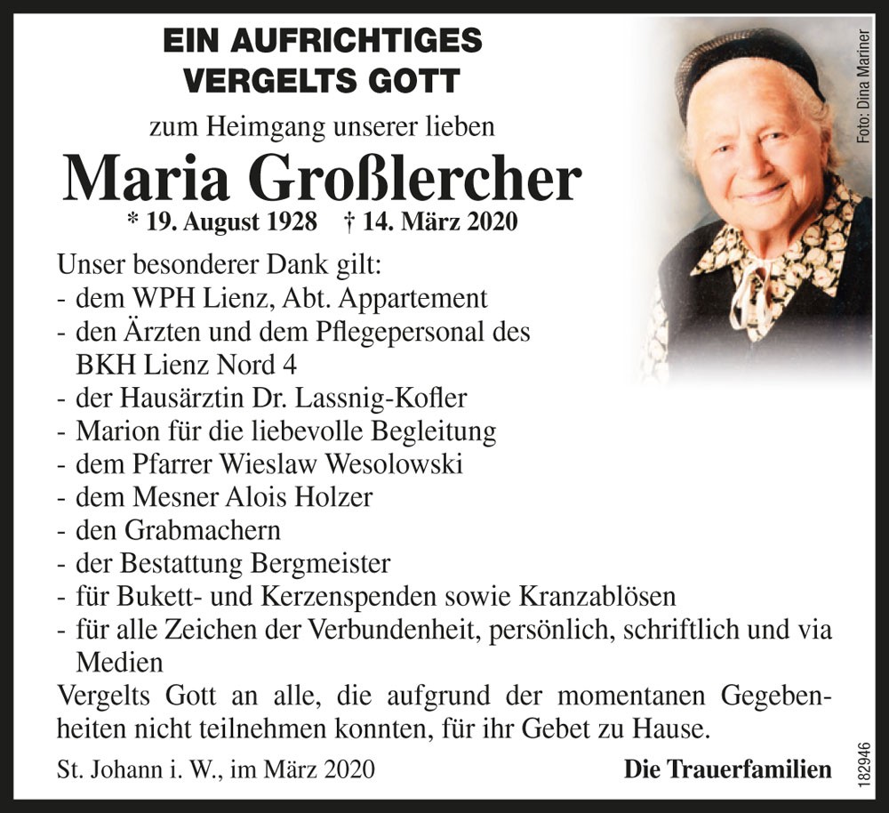 Maria Gro&szlig;lercher