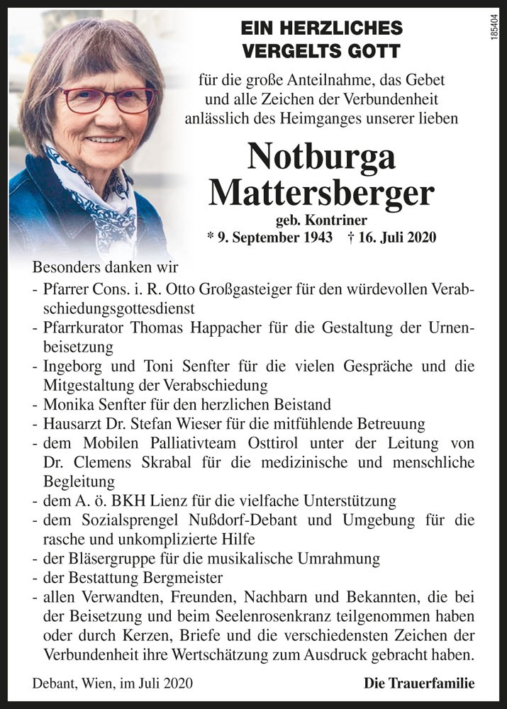 Notburga Mattersberger