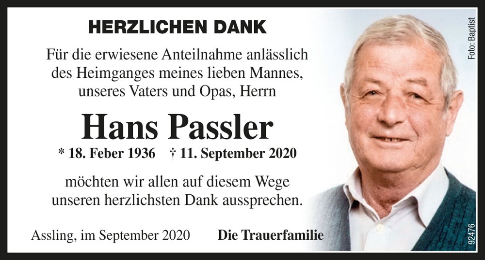 Hans Passler, vlg. Fritzler
