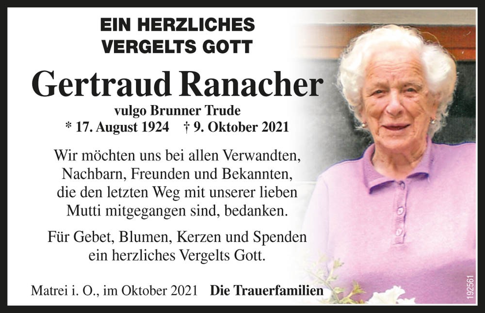Gertraud Ranacher