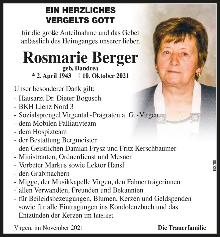 Rosmarie Berger
