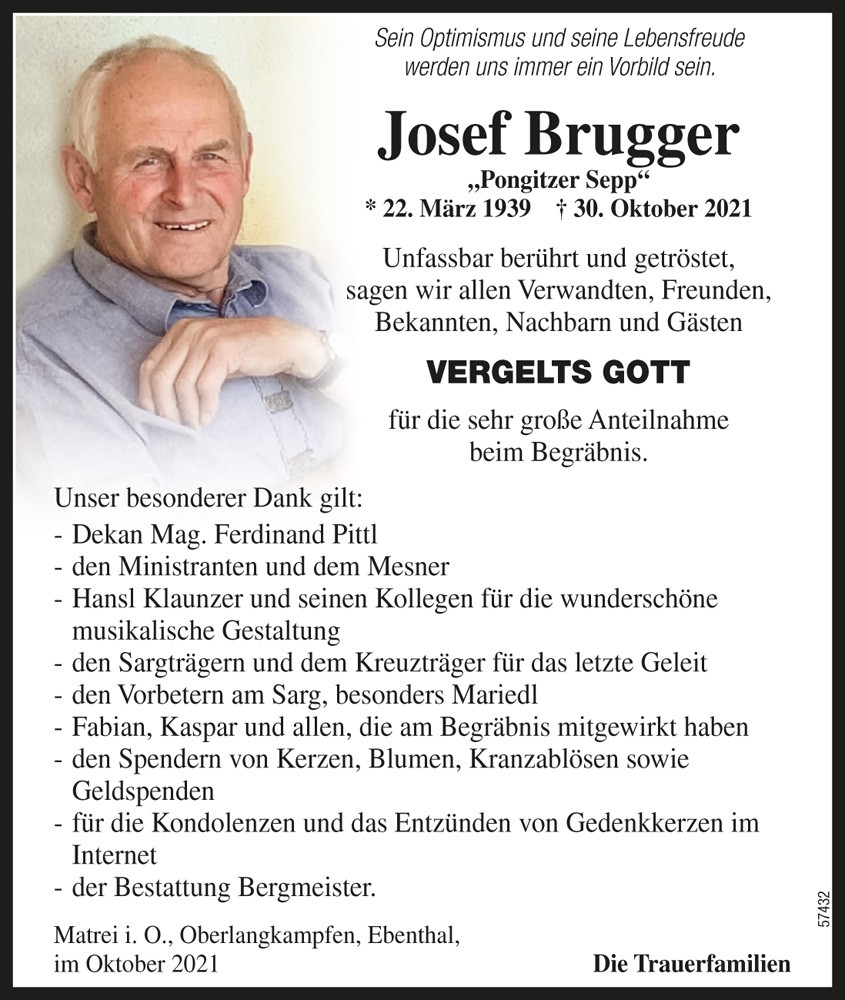 Josef Brugger, "Pongitzer Sepp"