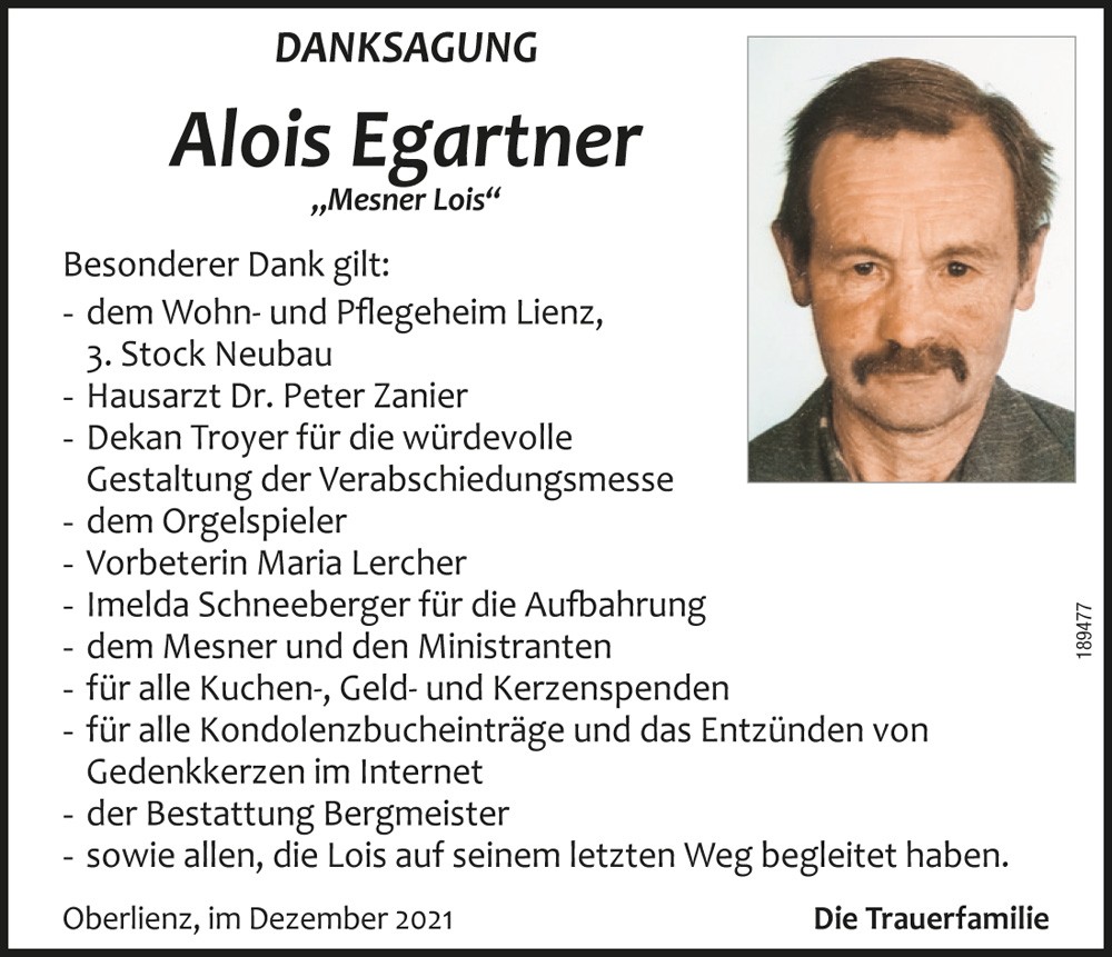 Alois Egartner, "Mesner Lois"