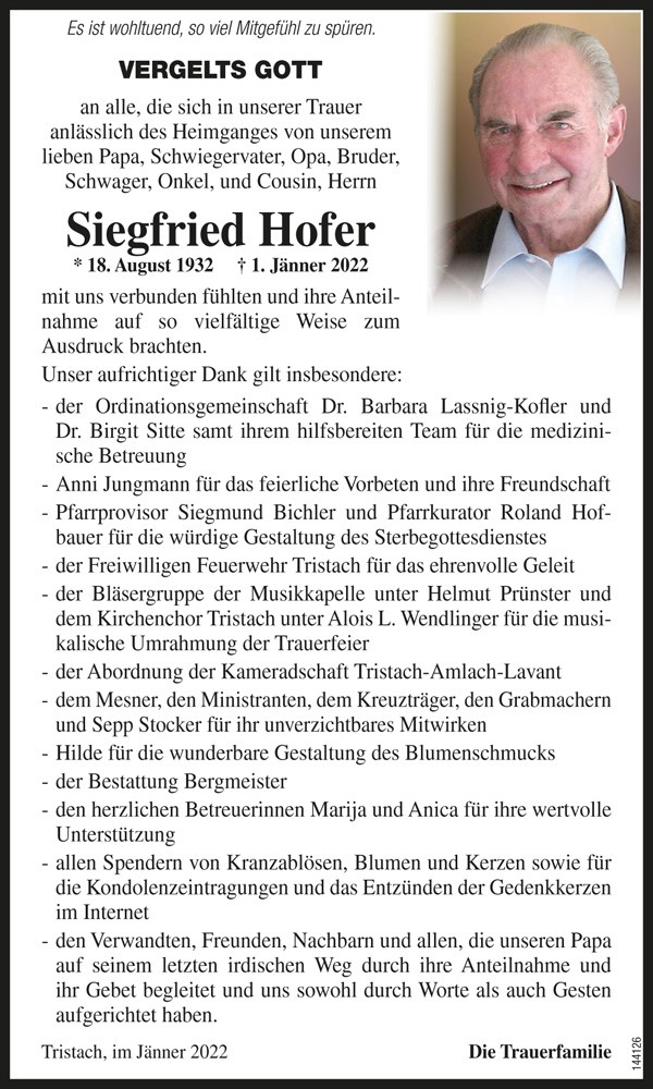Siegfried Hofer