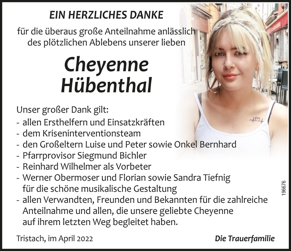 Cheyenne H&uuml;benthal