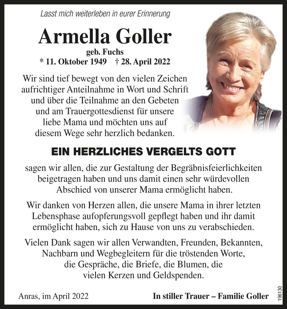 Armella Goller, geb. Fuchs