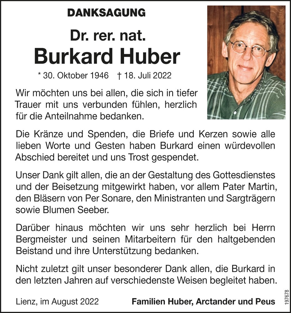 Dr. Burkard Huber
