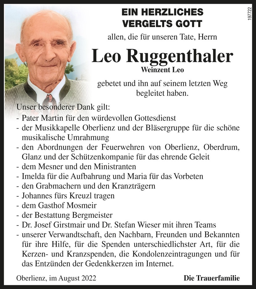 Leo Ruggenthaler, "Weinzent Leo"